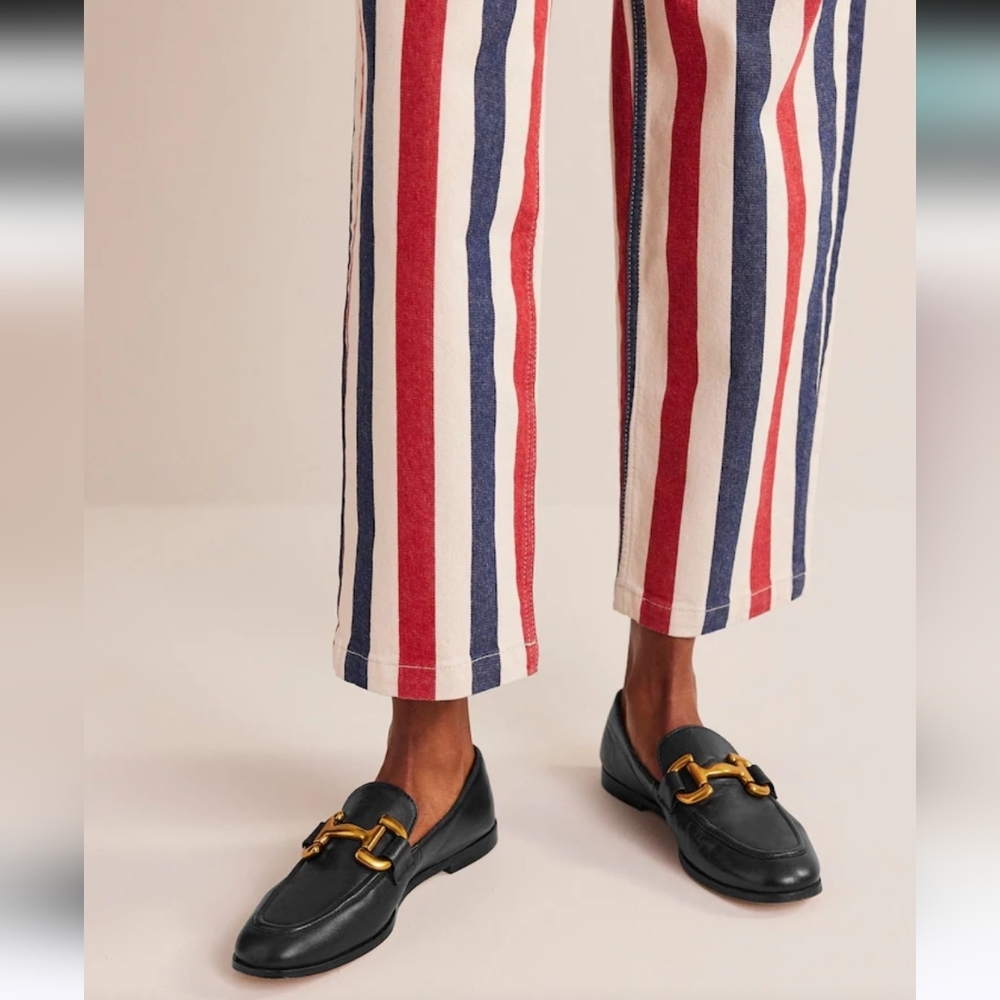 Boden Black Flats with Gold Accent Iris Snaffle - Picture 11 of 11